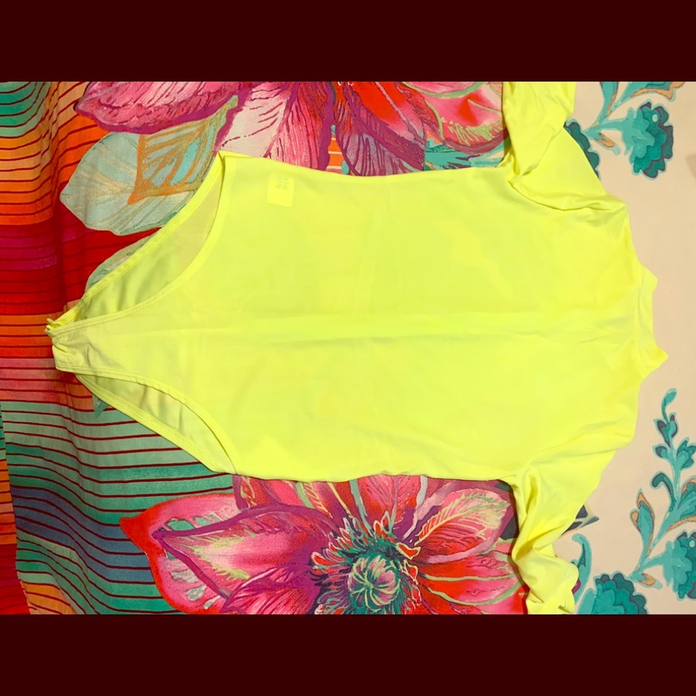 Neon Yellow body suit!